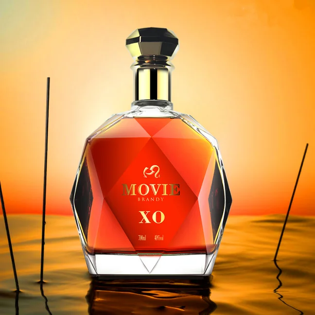 No.1  Chinese  750ml Customized Goalong Good Quality premium French Alcohol Private Label OEM for cocktail Brandy Bottle 700ml