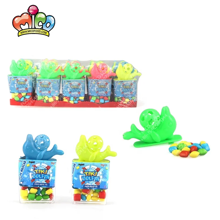 kids animal toy whale whistle chewing bubble gum