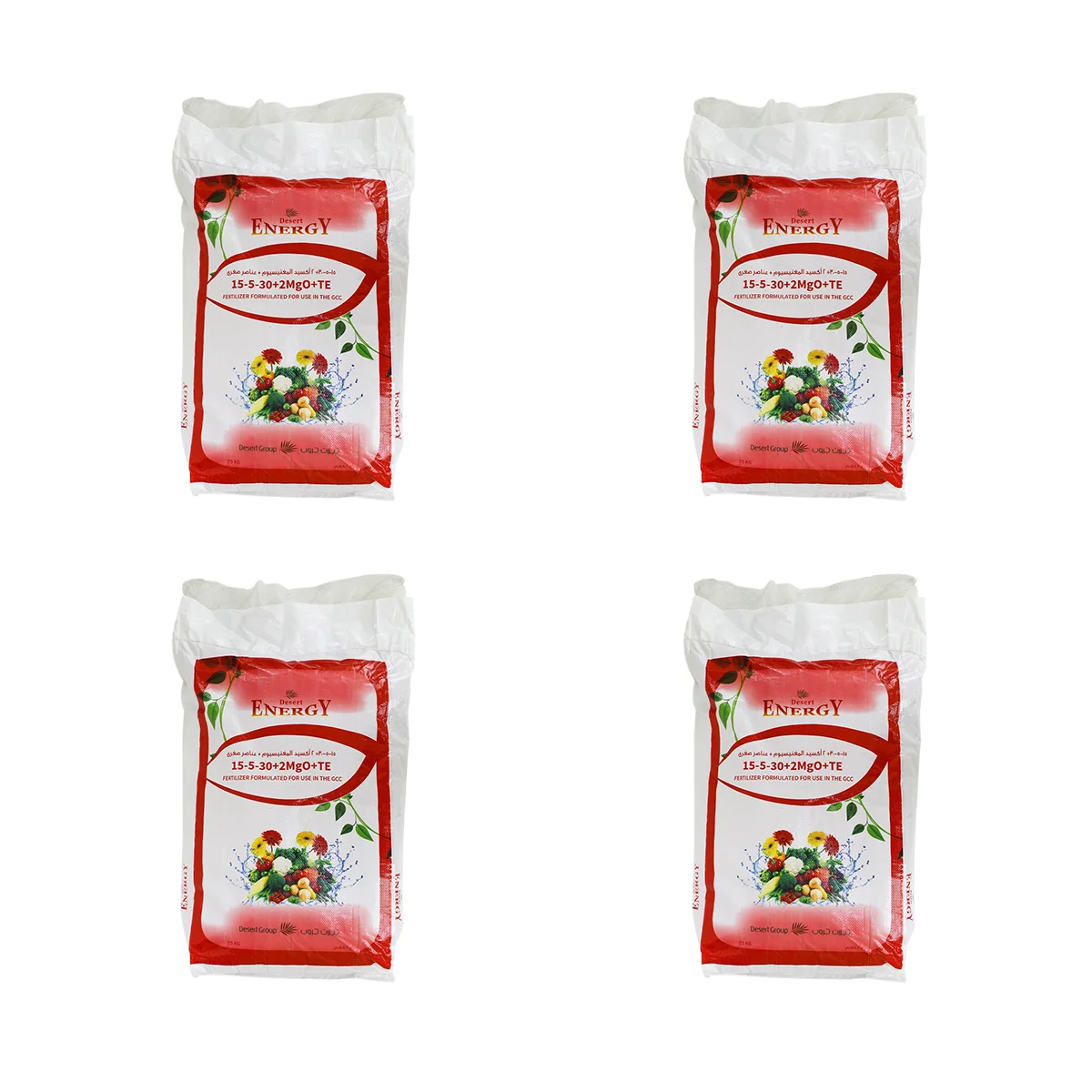 Энергия пустыни 15-5-30 + 2MgO + TE мощная смесь порошковых удобрений для сбалансированного питания растений 25 кг