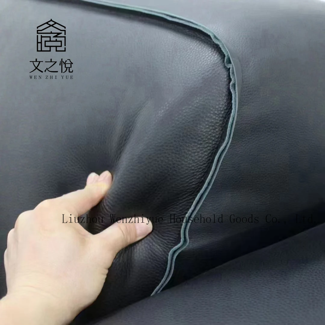 Italian design Modular office sofa full grain leather sectional couches for modern living room sofa set for Hotels