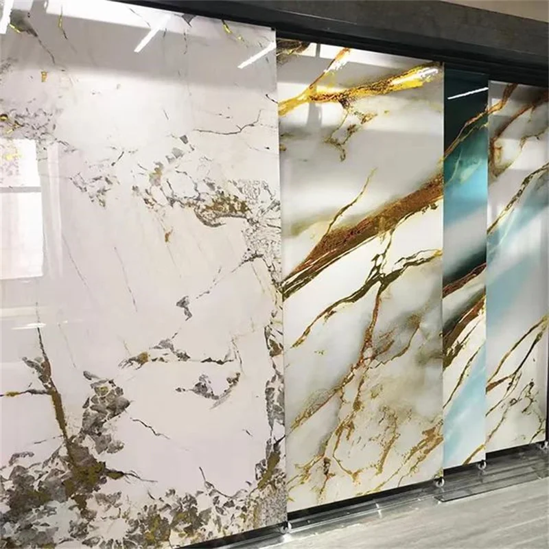PVC UV Marble Alternative Sheet Wall Panel UV Wall Panel PVC Marble Sheet Boa Marble Wall Panels Sheet