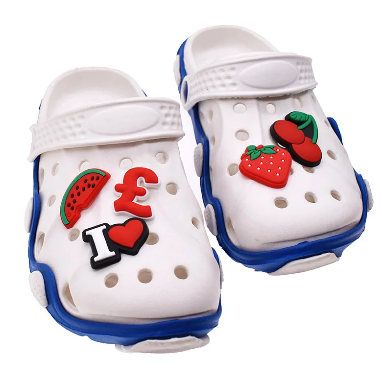 PVC rubber black Shoe Charms Accessories