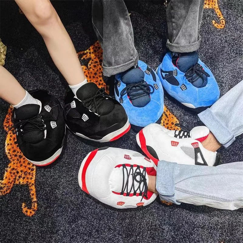 2024 HOT home slipper costoum plush sneakers one size fits all sneaker slippers men