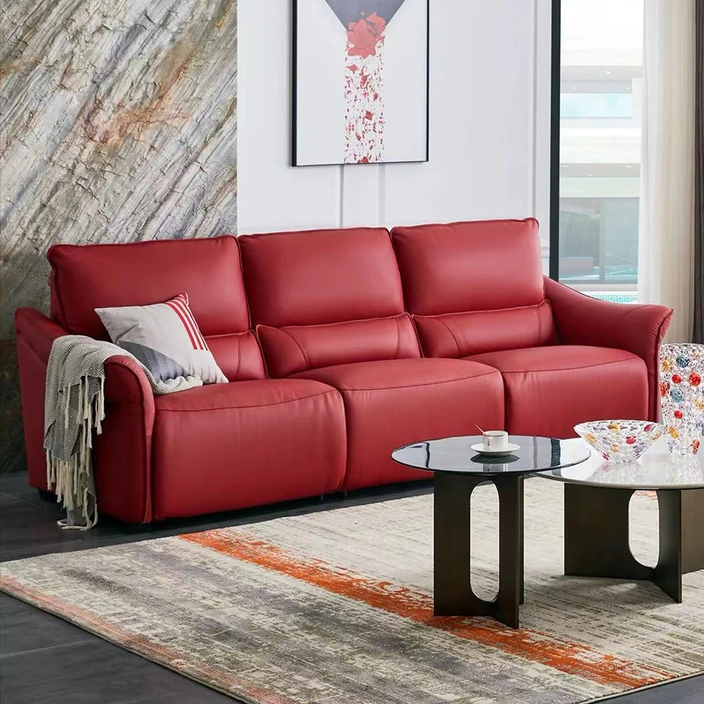 custom color full hide 100% pure genuine red cow pure leather fabric,pure cow leather for sofa set