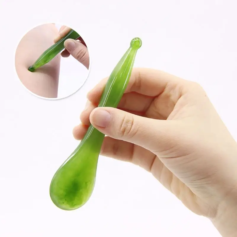 Hot Selling  Guasha Stone Heart Shape Guasha Massage Green Black White Guasha Board Home Use