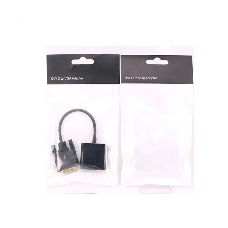 DVI 24+1 Pin Dual Link to VGA 15Pin Active Cable Adapter vga2dvi converter DVI to VGA Data line Computer monitor butt joint