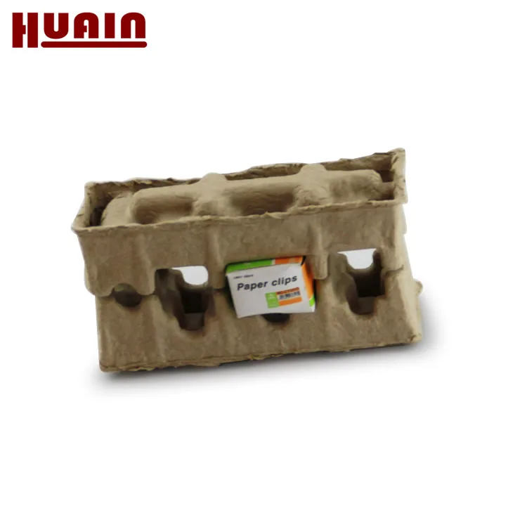 Wholesale Low Volume Molded Pulp Biodegradable Recyclable Molded Pulp Tray of Paper-Pulp Packaging Manufacturers