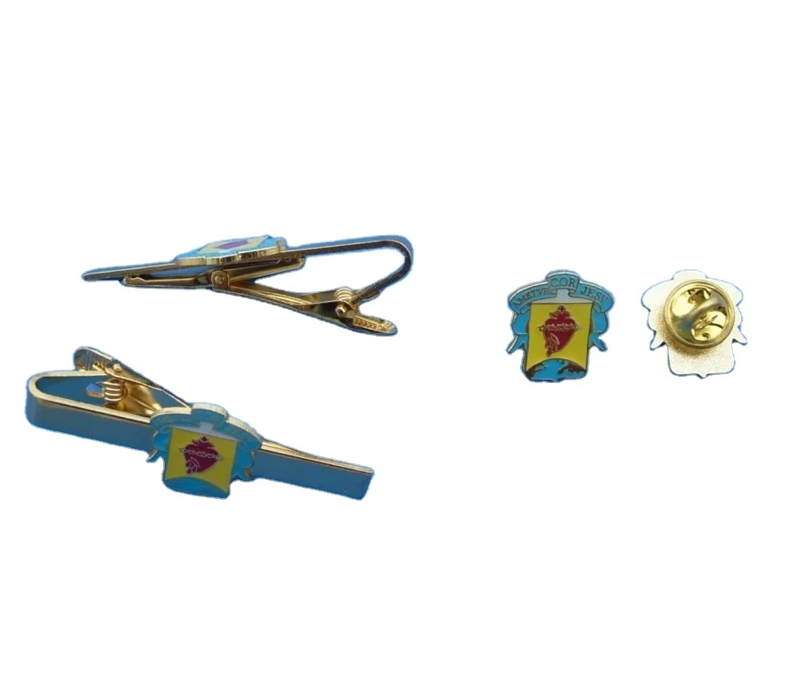 
Ghana college gift tie clip and badge 