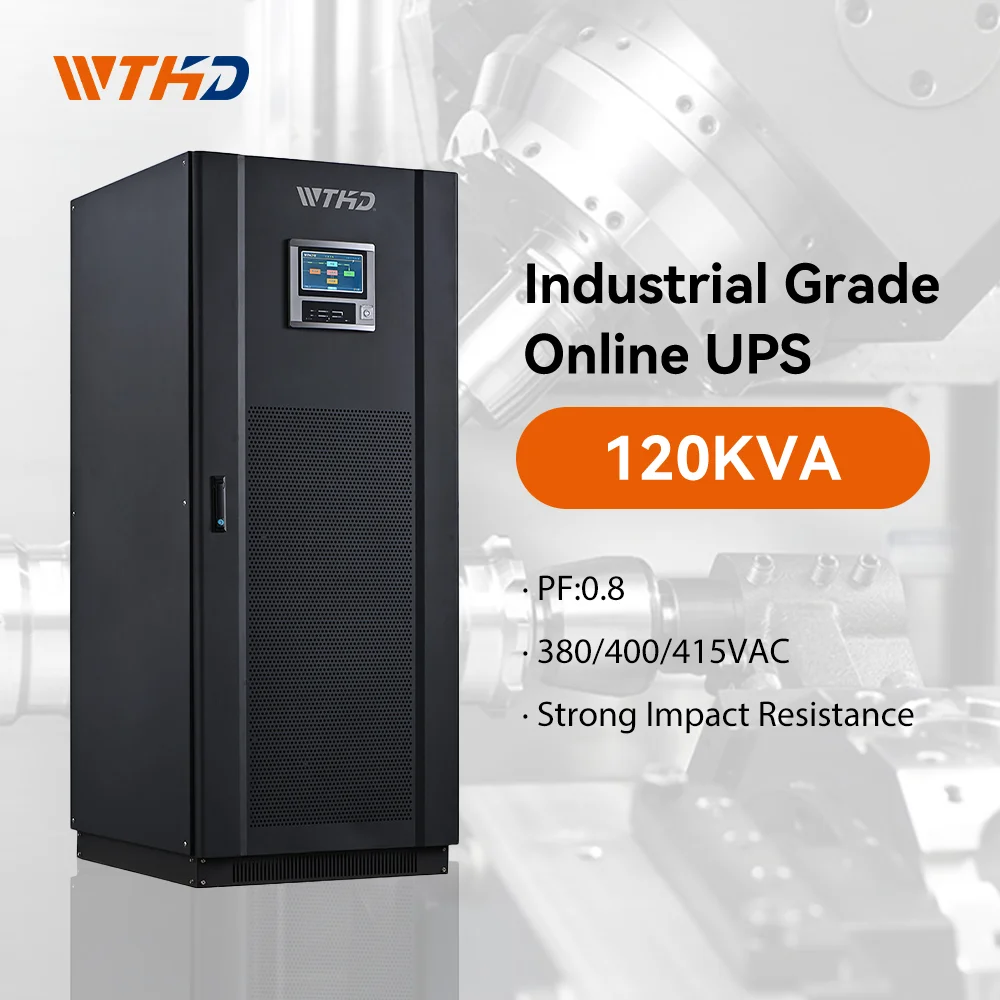 Low Frequency 3 Phase online Ups 120kva 120kw double conversion nobreak machine ups battery uninterrupted power supply