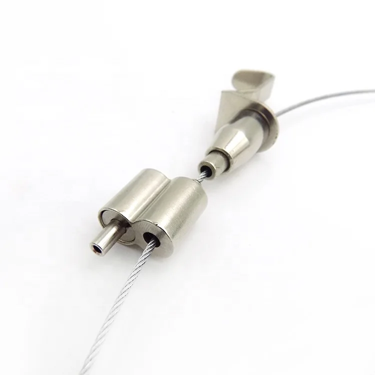 1.5mm Steel Wire Supsension Hanging Kit For Picture Frame And Gallery System Art Displays