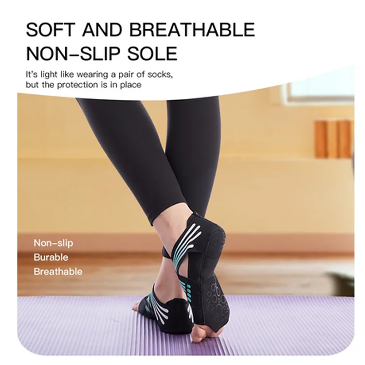 Gym Yoga Shoes Flat Anti-Slip Sole Ballet Fitness Dance Shoes Pilates Yoga Shoes