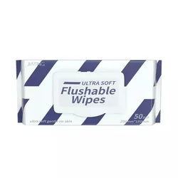 Organic Biodegradable Bamboo Baby Wet Wipes Flushable Toilet Wipes