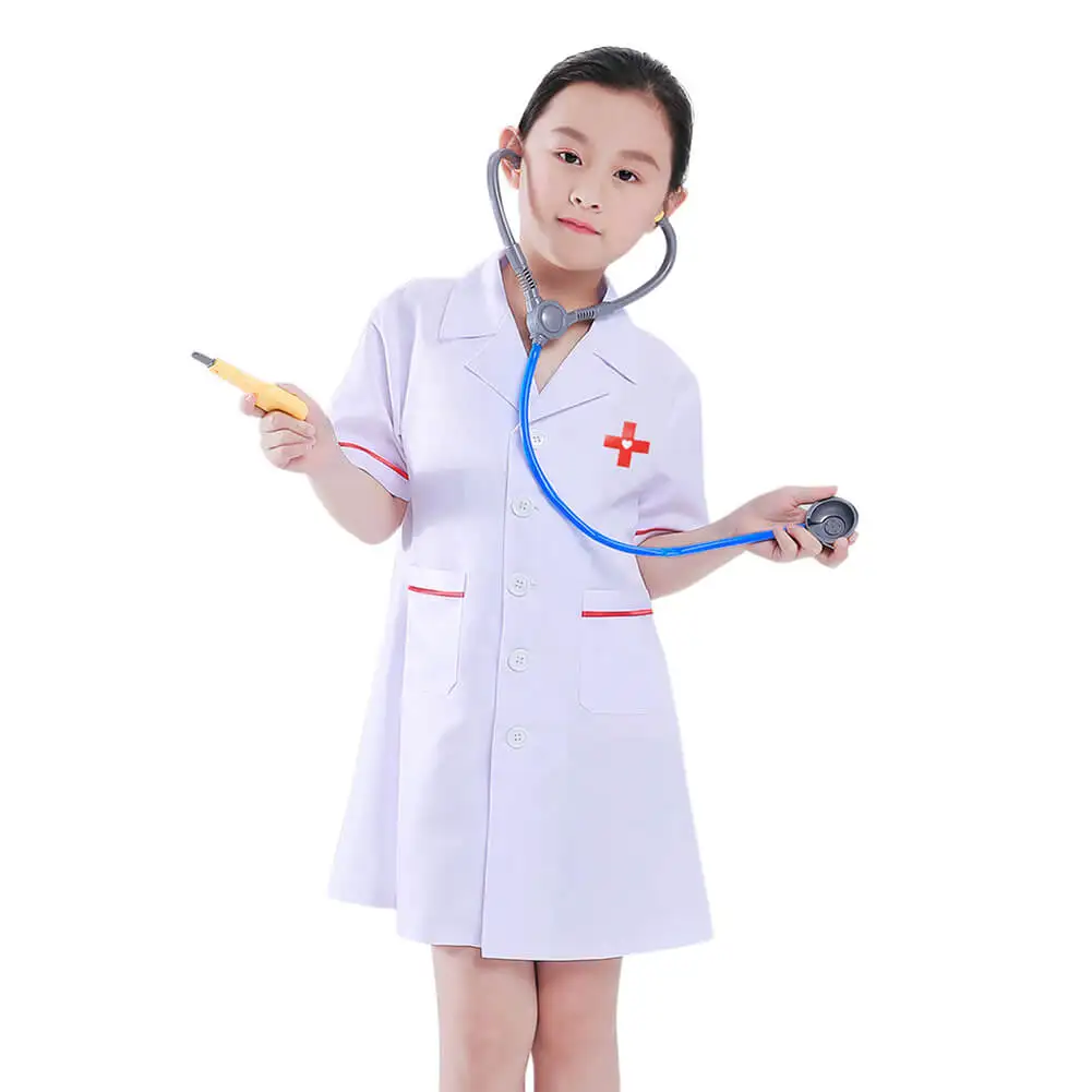 
Doctor Play Set Coat Costume Professional Acting Dress for Children 