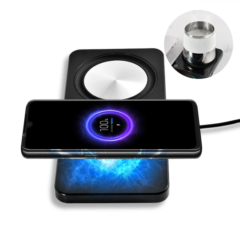 2 в 1 USB Smart кофе кружка теплее с беспроводным зарядным устройством