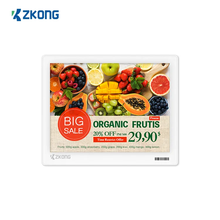  Zkong 5 8 дюймовый NFC e-ink многоцветный цифровой ценник для супермаркета Беспроводная электронная полка этикетка