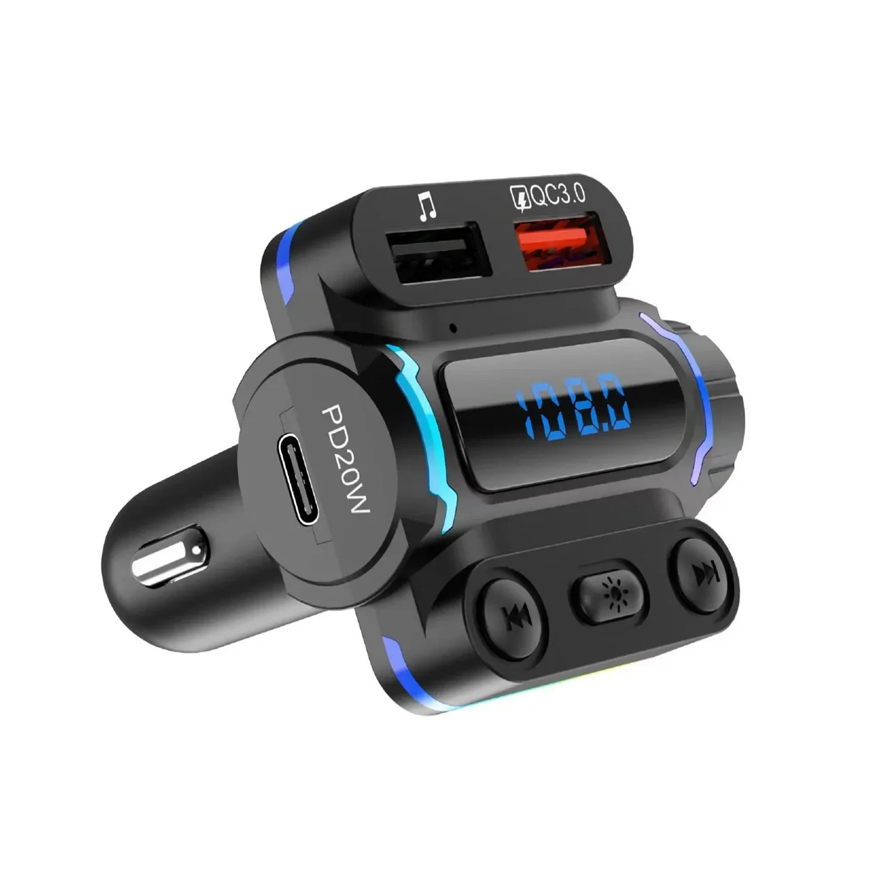 Wholesale Q27 car Bluetooth receiver lossless MP3 player USB car supplies mobile-phone 20W TPYE-C charger wireless car FM player