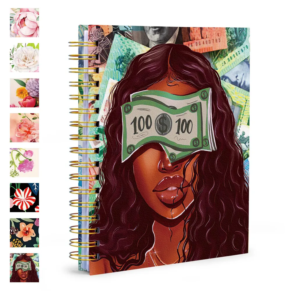 2024-2025 Custom Spiral Bound  Hard Cover Planner Notebook with Metal Corner