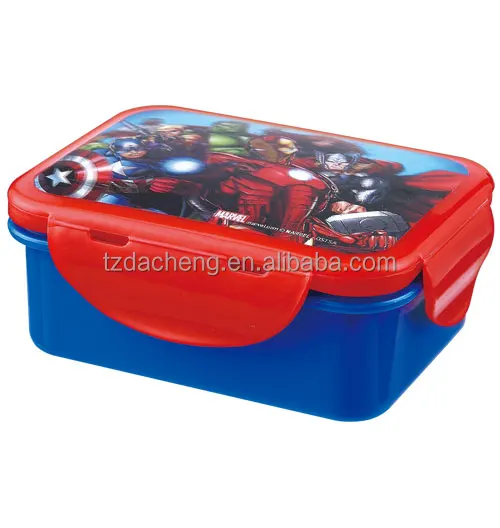 500 мл BPA бесплатно пластиковый Ланч-бокс с IML печать