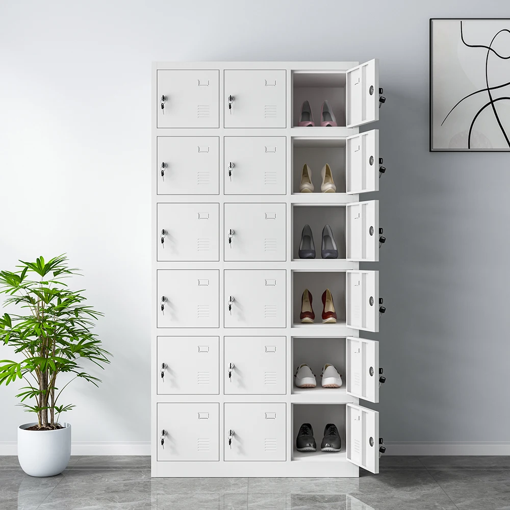 Wholesale Steel Locker Cabinet Workshop Gym Metal Cabinet Locker Wardrobe Clothes Storage Cabinet