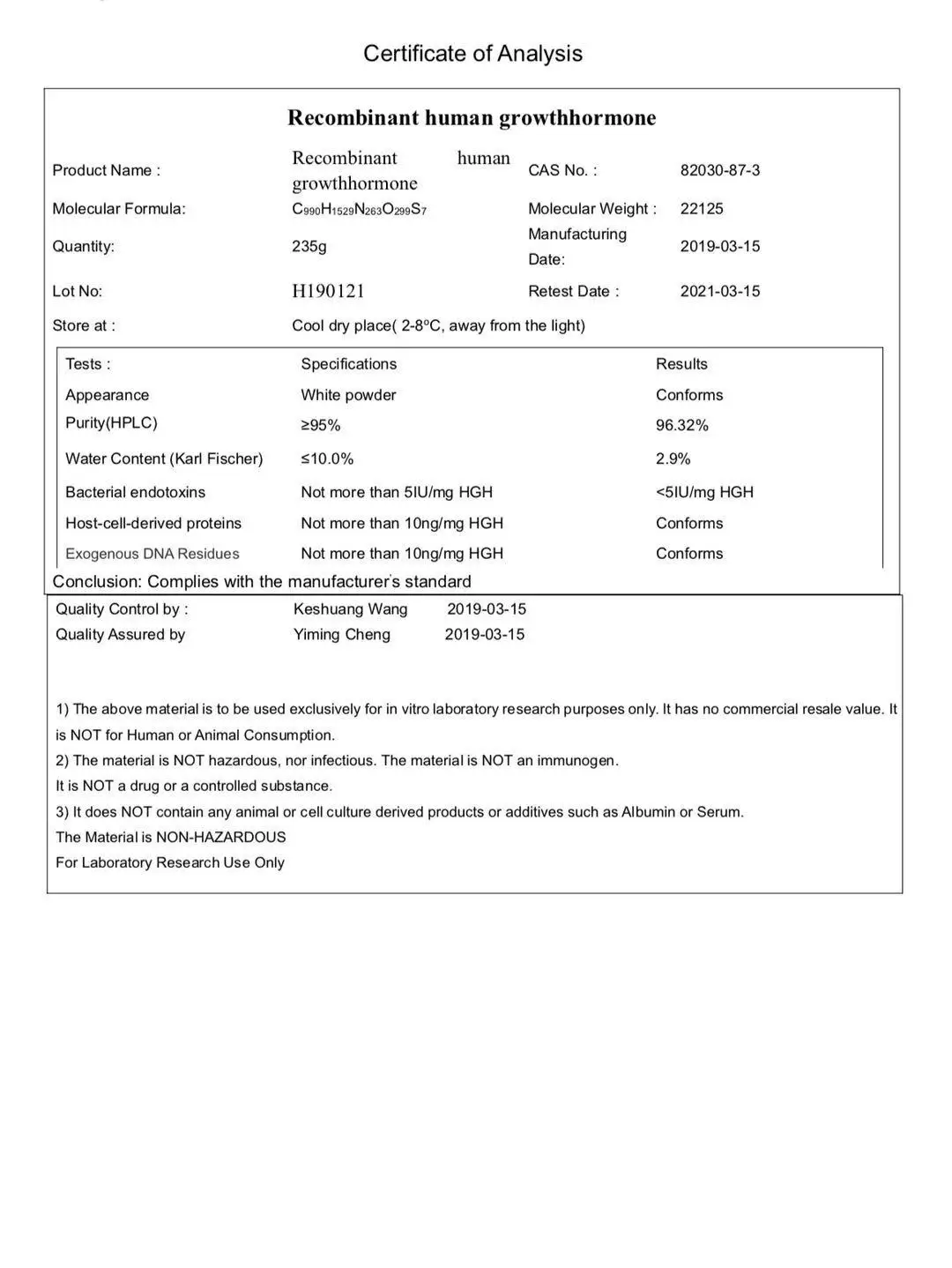 
Supply Raw ster, Nootropics, SARM, Peptides,Somatrop, Human,Genotropin 