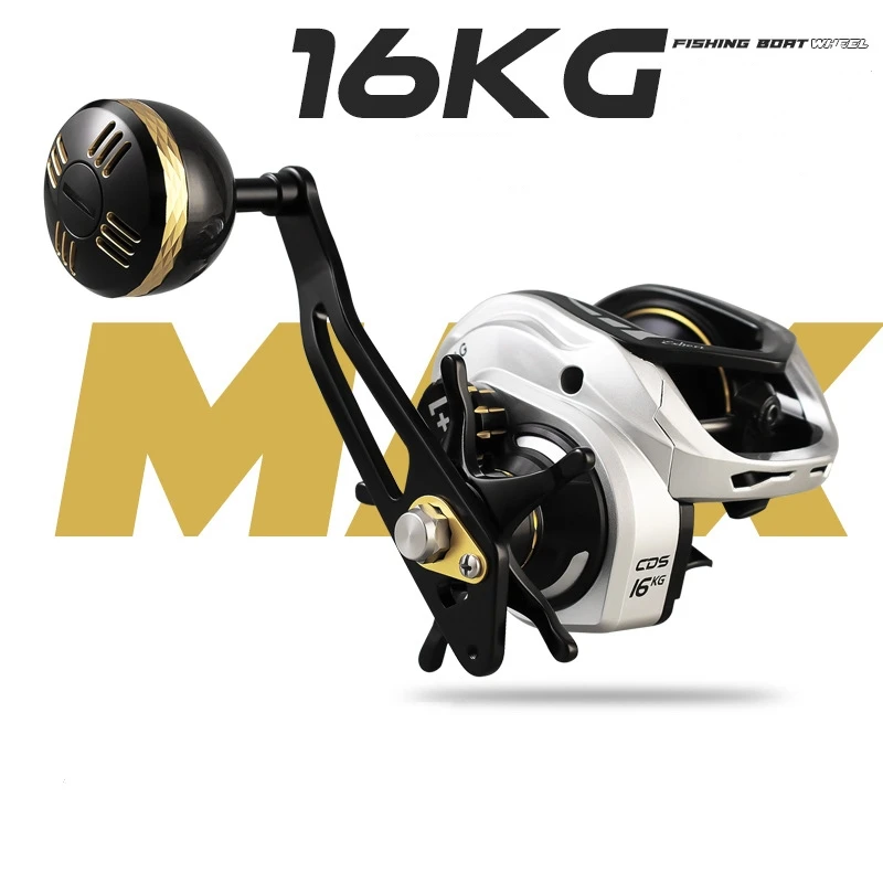 CASTSOON Magnetic Brake Fishing Baitcasting 6.3:1 Bearing Large Line Capacity Lightweight Left Right Hand Bait Casting Reel