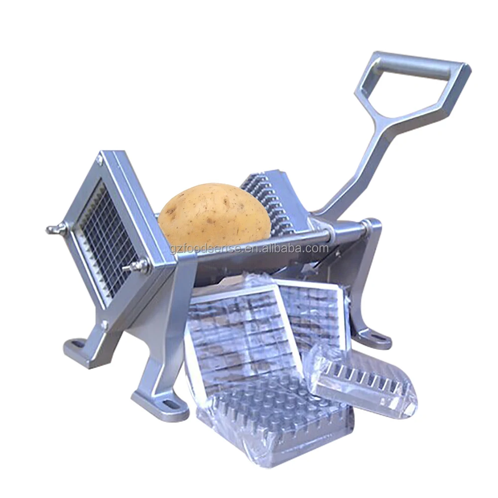 Hot Sale Mini Manual Potato Chipper Machine 3 Blades 8MM 10MM 12MM Vegetable & Fruit Cutter