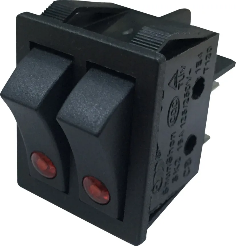 
High Quality 4 Pin Double Rocker Switch Widely Used In Electronic Devices 