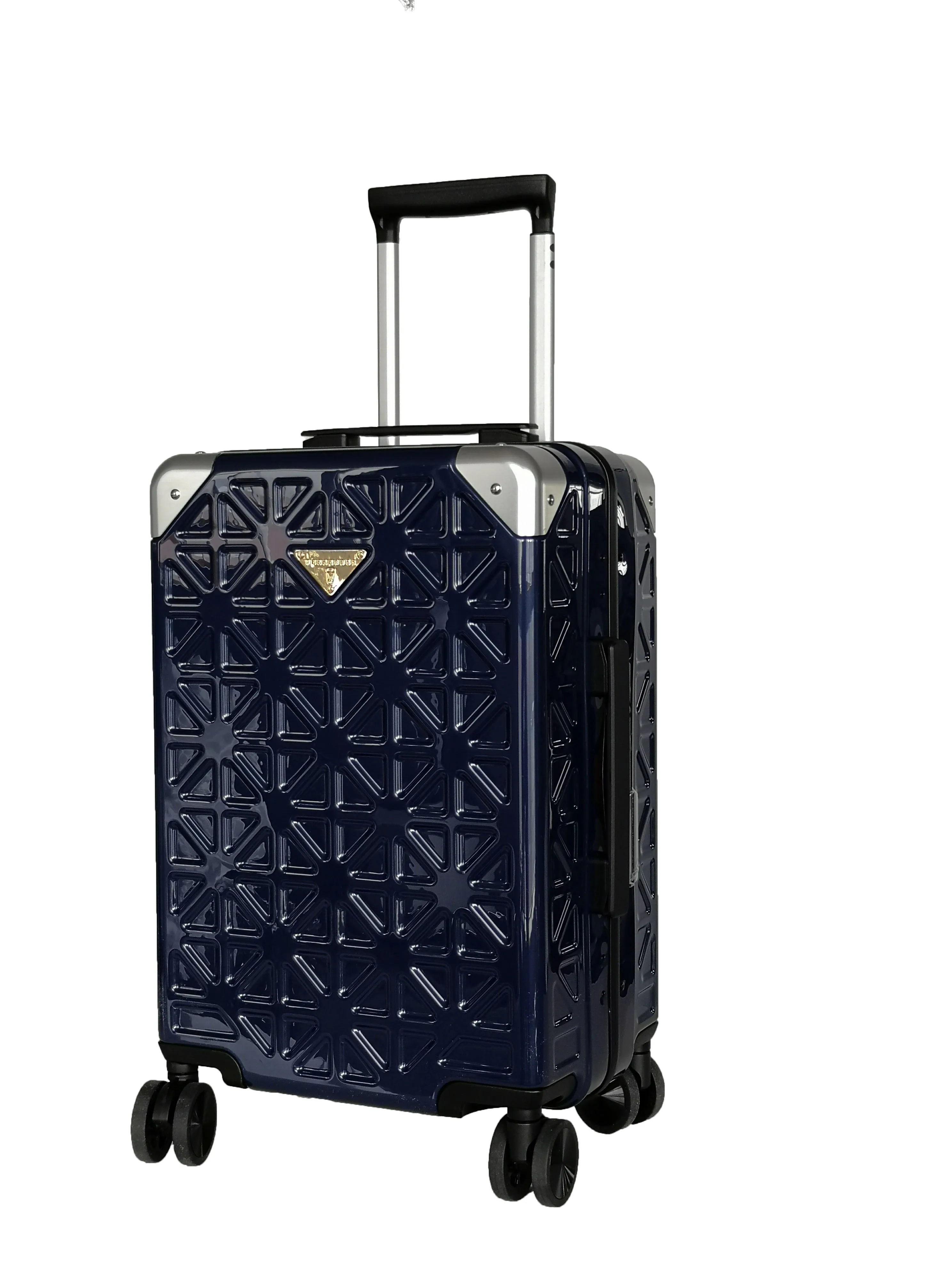 Weekender ABS Ladies Hard Plastic Aluminium Carry on Trolley Travel Luggage Bag