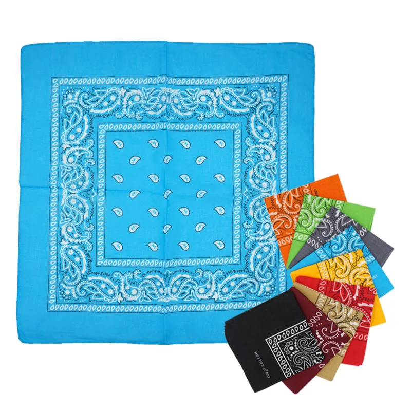 21*21inch 100% cotton square rainbow Stripe bandana both side printed rainbow pride custom logo bandana