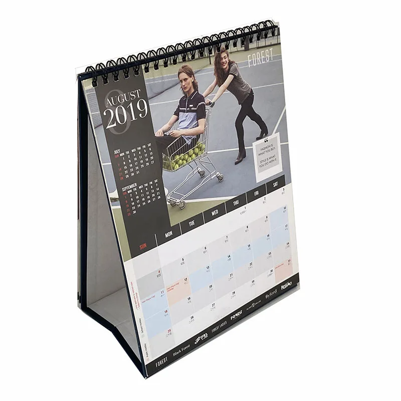 2025 mini calender motivational desk calendar custom printing perpetual calendar for table new year 365 chinese calendar