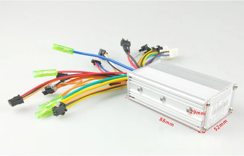 36V/48V 350W бесколлекторный регулятор 6 тюбик баночка для скутер электрический велосипед мотор интеллектуальное автомобильное зарядное устройство-источник постоянного тока с режимом контроллер