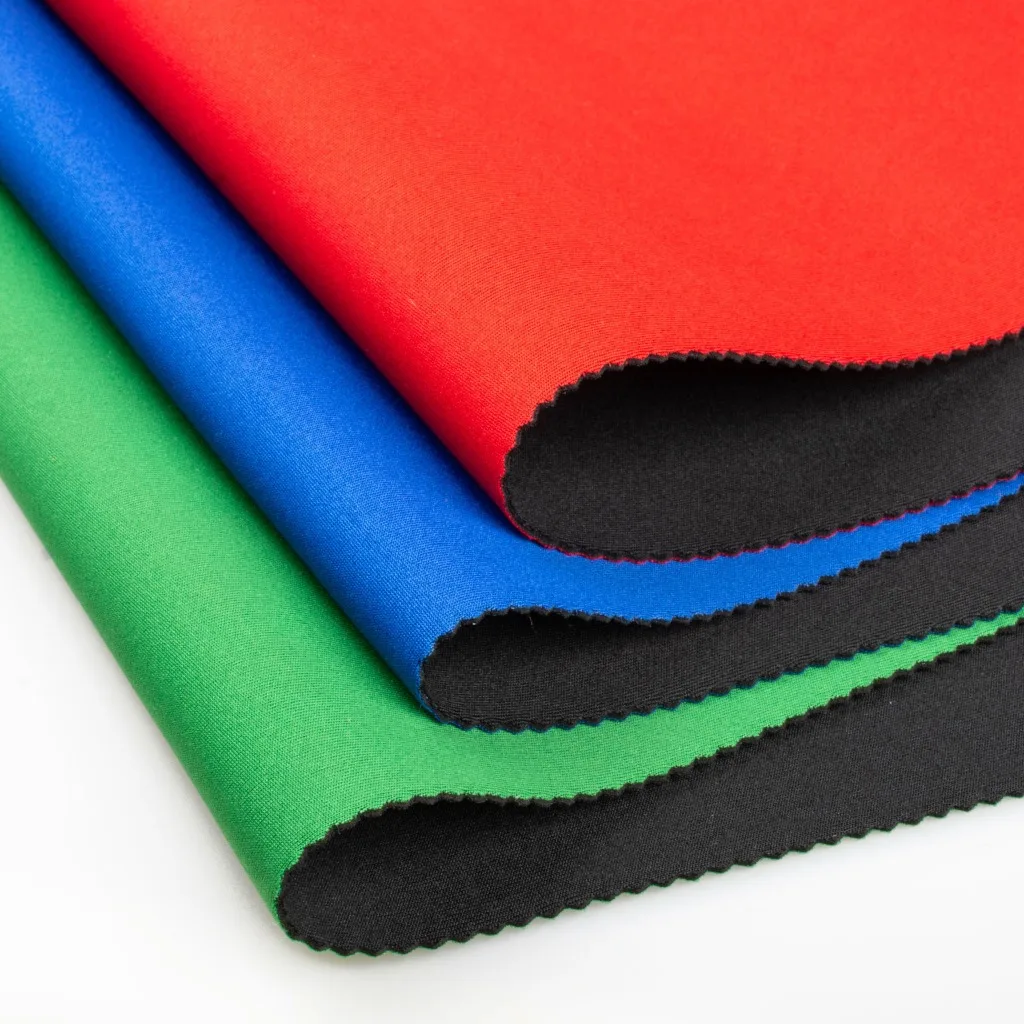 Custom Printed Neoprene Coated Polyester Nylon Spandex Fabric Rubber Roll Elastic Color Print Neoprene Fabric