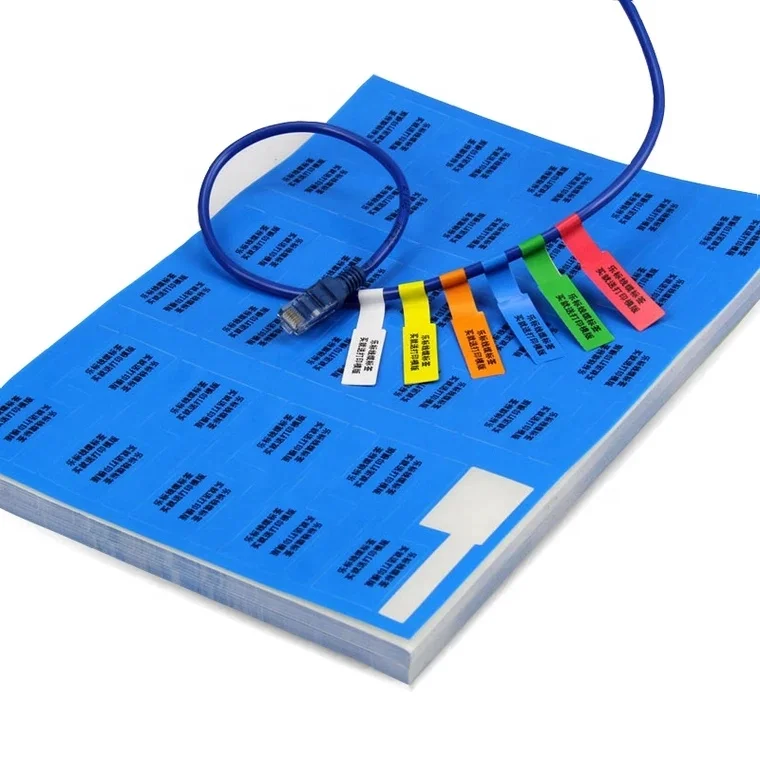 Color A4 cable labels for laser jet printers 30 sheets 900 labels synthesis label