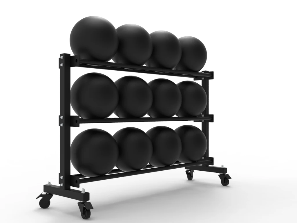 Custom Commercial Sporting Goods Accessory Exercise Training Yoga Ball Metal Display Rack