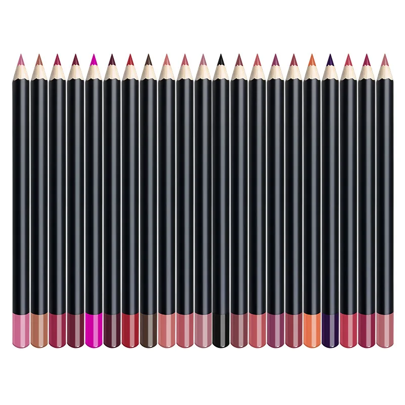 OEM Cosmetic cruelty free luxury pink lip liner private label pigmented colored eyeliner lip liner pen (1600589759038)