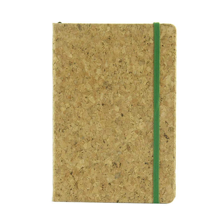 New Product Elastic Band Round Kraft Paper Notebooks Pu 2022 Eco Friendly Cork Custom Journal Wood Cover Notebook