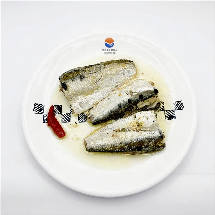 Canned fish canned sardine with Spicy vegetable oil private label