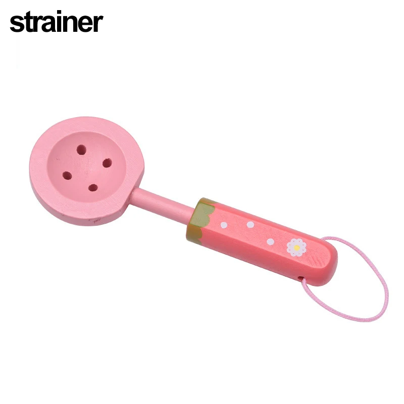 Wooden Play Home Kitchen Toys Cut Chelle Fried Toys Pan Hot Pot