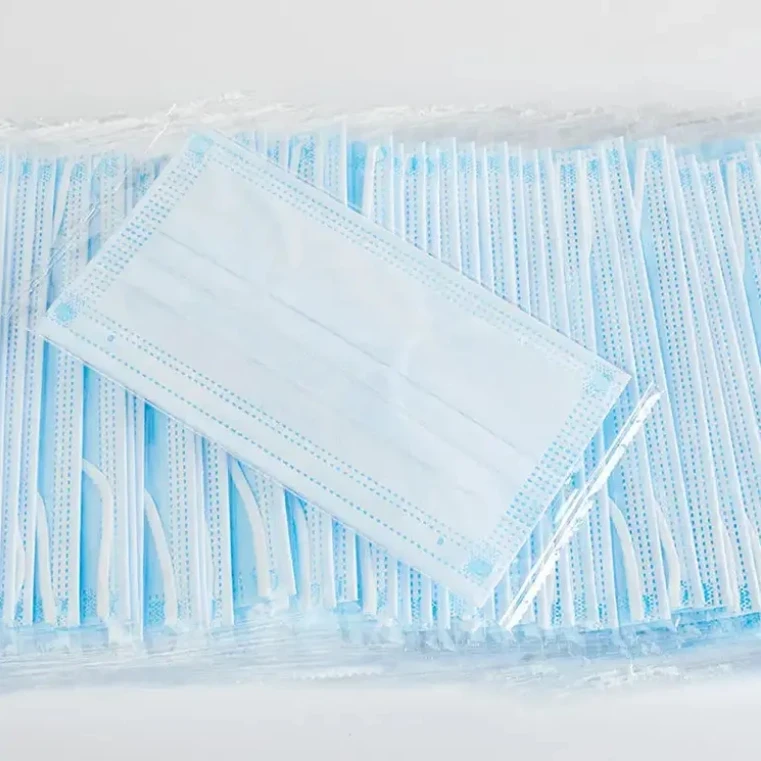 Wholesale High Quality 3-Ply Disposable Face Mask Blue,White,Black,Pink Color PP Non-Woven Fabric Earloop Face Mask