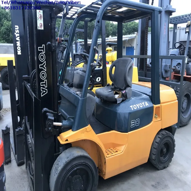 Cheap Price Used TOYOTA FD30 3 ton Forklift With 3 Stages Mast