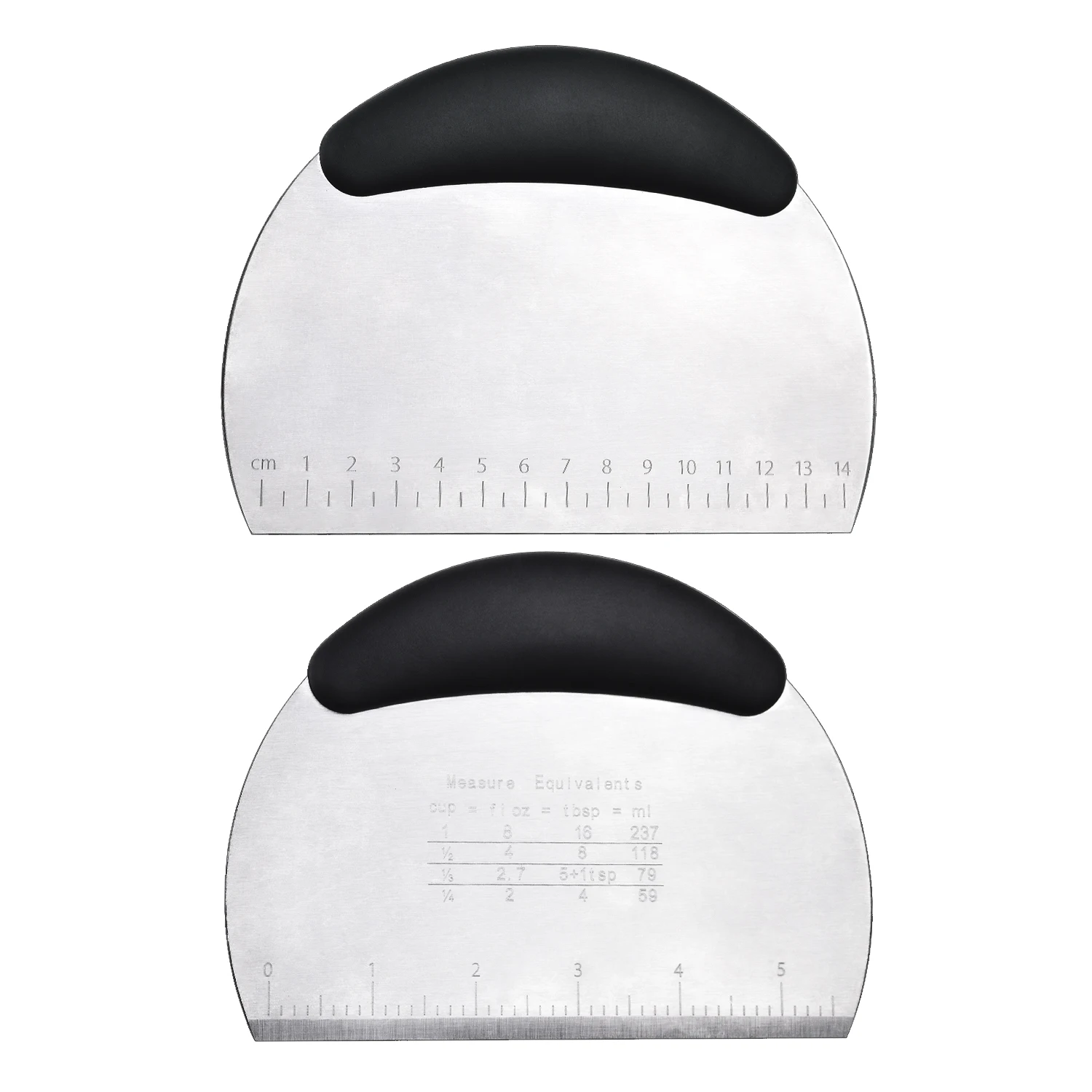 Kitchen Gadget Dough Cutter PP Handle With Scale Baking Tools Pastry Cutter