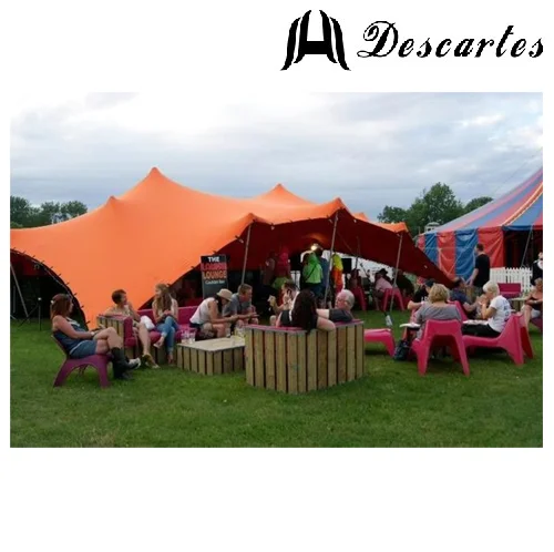 Aluminum pole frame outdoor flexible stretch tent for large events