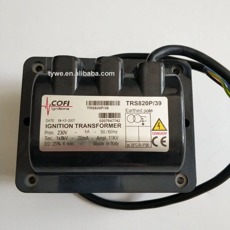 TRS820P COFI ignition transformer TRS820P/39 8KV burner ignition transformer, boiler burner spare parts