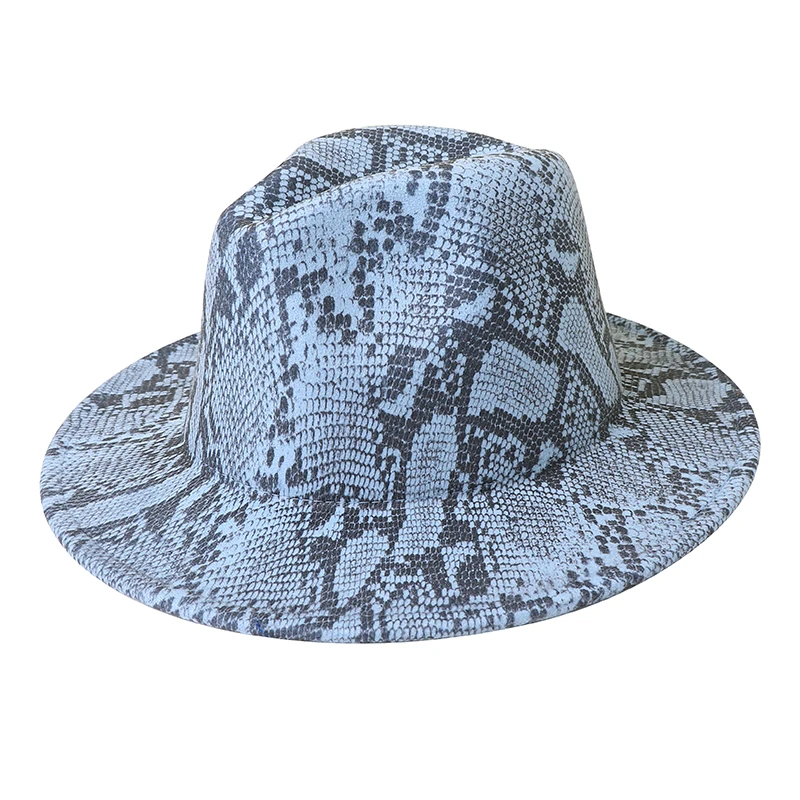 Окантовка под змеиную кожу, новая модная популярная пользовательская оптовая продажа, мужские и женские шляпы, шляпы