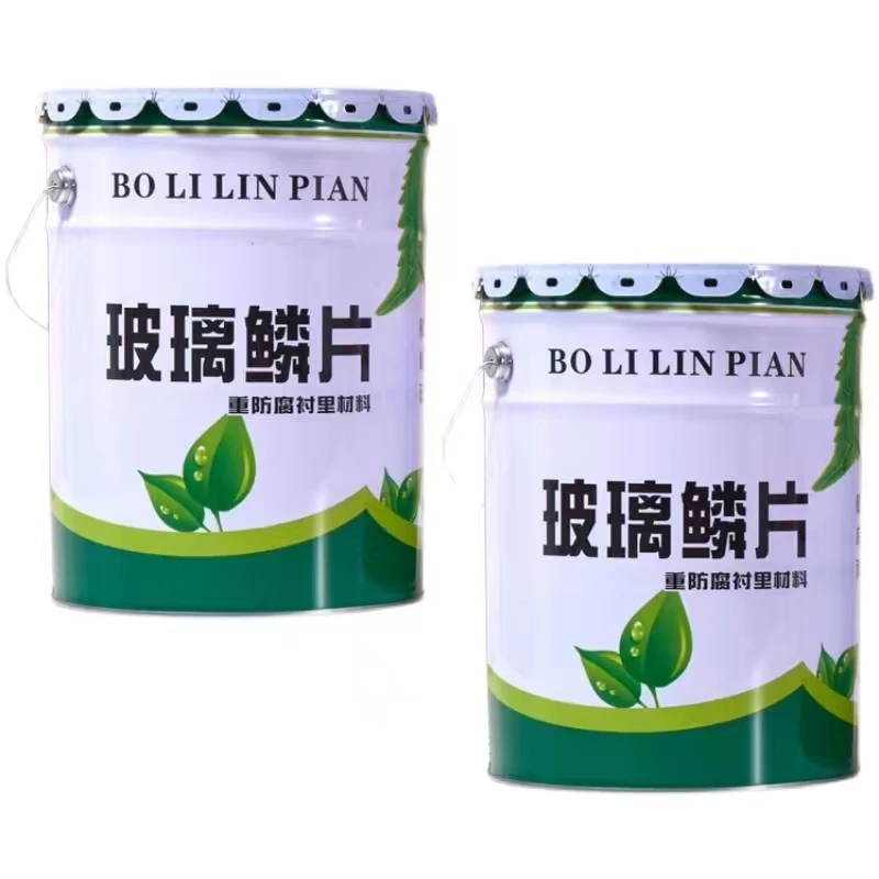 Scale cement vinyl glass epoxy heat-resistant acid-and alkali-resistant anti-corrosion paint for the desulphurization tower