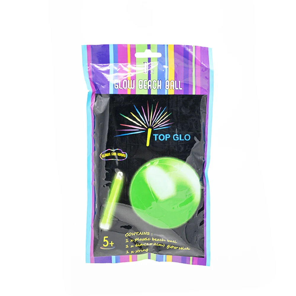 Hot sale high quality best selling Night Inflatable PVC Glow Beach Ball glow in the dark