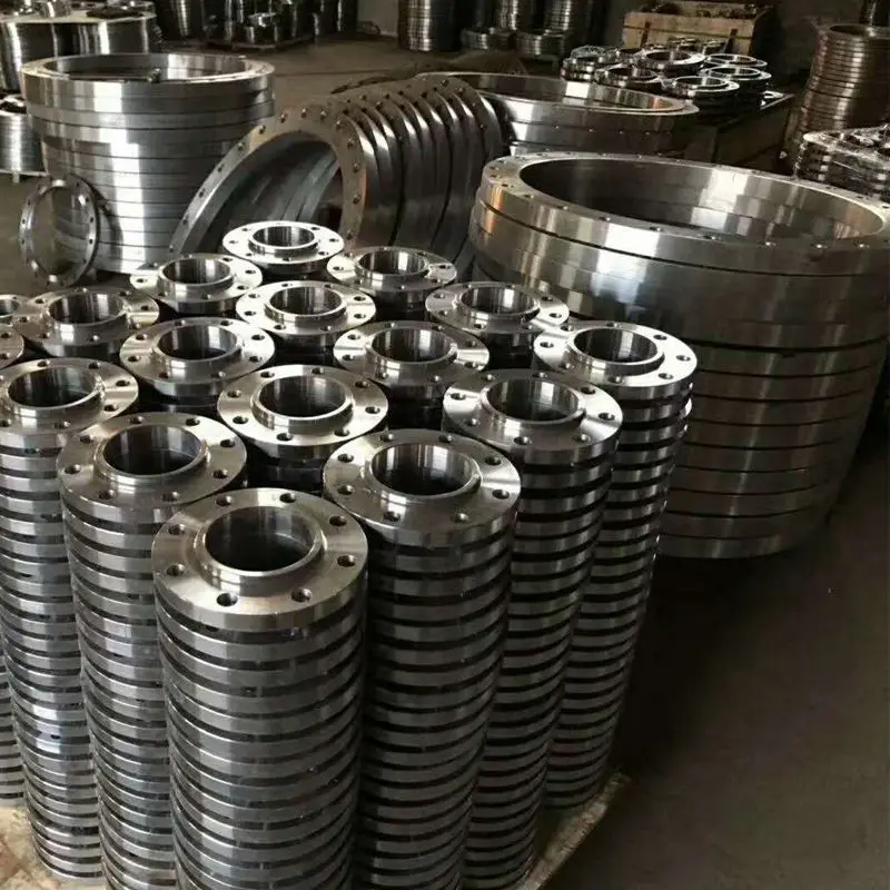 Blind Flange Flat Pipe Plate Industrial Carbon Steel Round Threaded Metal Flange Oem Aluminum Flange