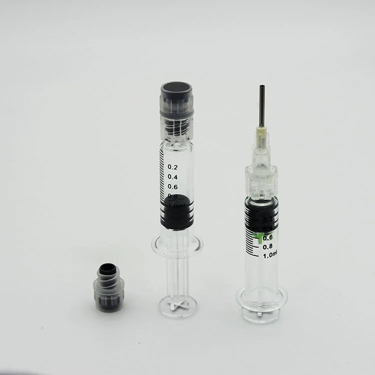  1 мл 2 25 luer lock стеклянный одноразовый масляный шприц с металлическим