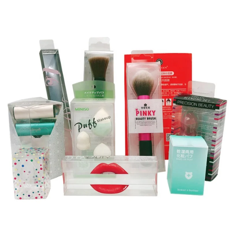 Custom Printing Clear Plastic Box High Quality PET PP PVC Packaging Transparent Boxes For Cosmetics
