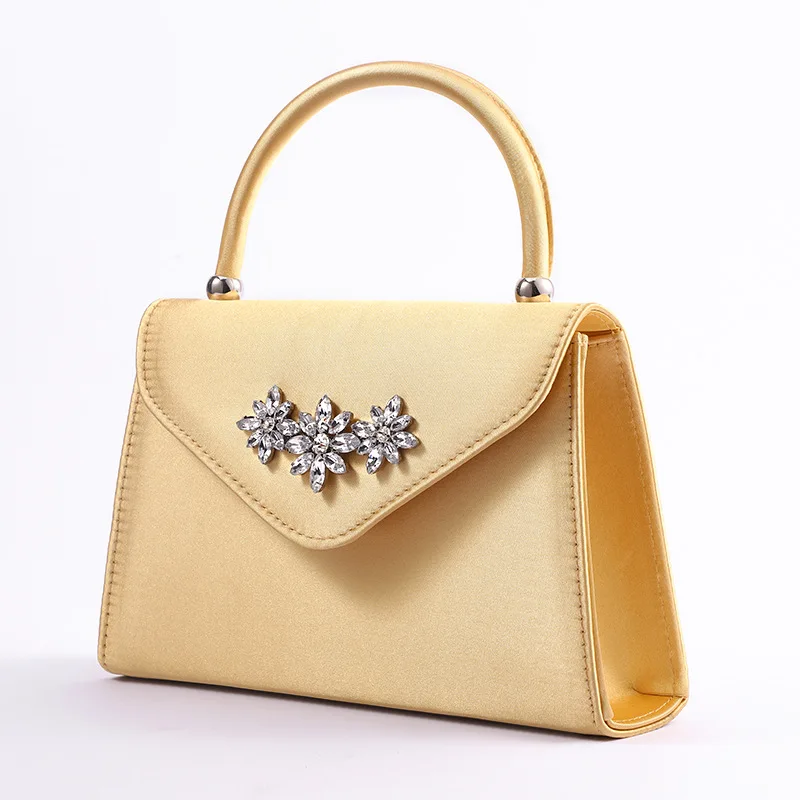 Wholesale new arrival rhinestone flowers ladies purses hand bag women handbags formal dress evening bag